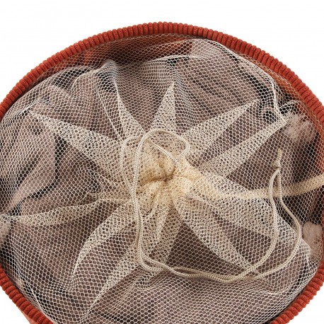 TERRACOTTA CORDUROY LAUNDRY BASKET