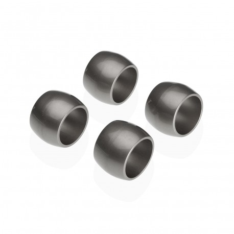 SET OF 4 SILVER NAPKIN RINGS