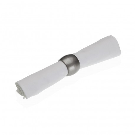 SET OF 4 SILVER NAPKIN RINGS