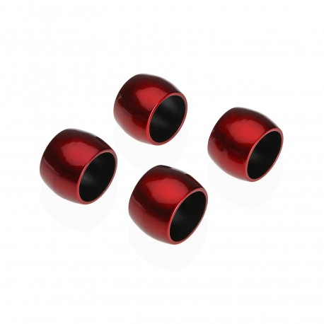 SET OF 4 RED NAPKIN RINGS