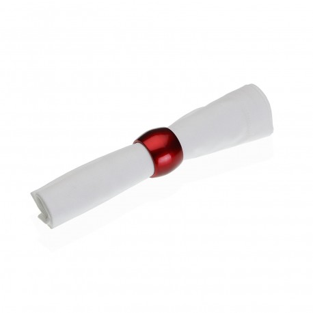 SET OF 4 RED NAPKIN RINGS