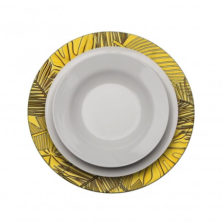 GOLD LEAF CHARGER PLATE