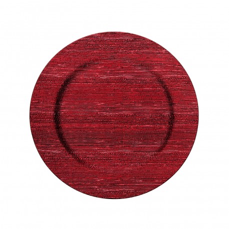 RED CHARGER PLATE