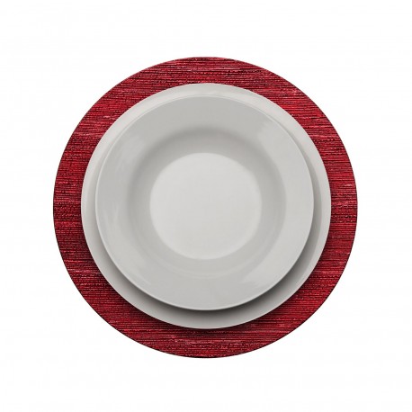 RED CHARGER PLATE