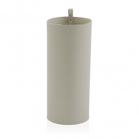 CREAM LEATHER UMBRELLA STAND