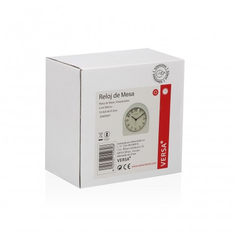 WHITE LUXA ALARM CLOCK