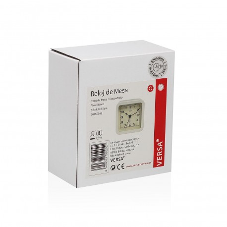 WHITE ALVO ALARM CLOCK