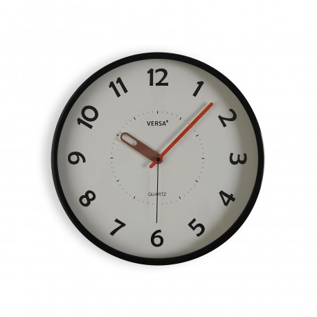 WALL CLOCK BLACK 30CM