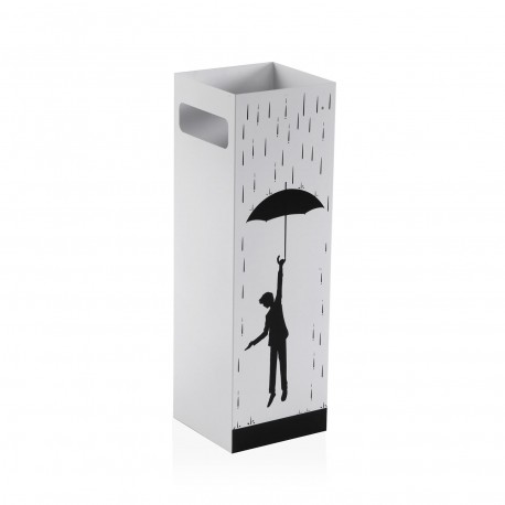 UMBRELLA STAND FLYING IN THE RAIN
