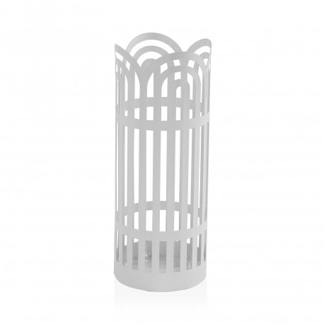 UMBRELLA STAND ARCH ROUND WHITE
