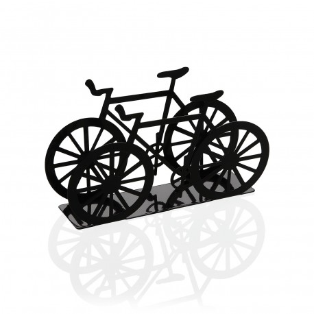 BLACK BIKE METAL NAPKIN HOLDER