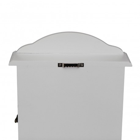 WHITE KEY BOX WITH SCALE DECORATION