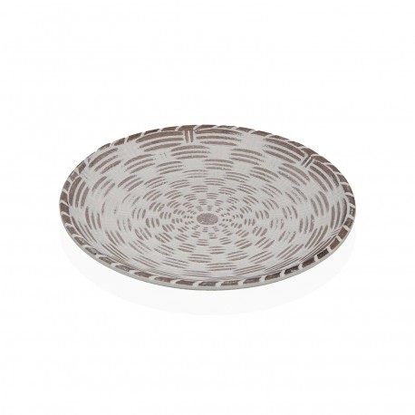 WHITE ROUND TRAY