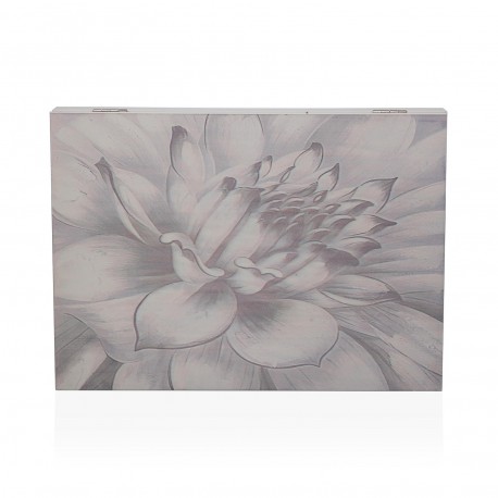WHITE ELECTRIC BOX COVER WITH PRINTED FLOWER