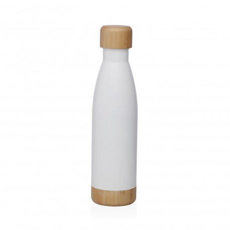 WHITE MATTE BOTTLE 500ML STAINLESS STEEL