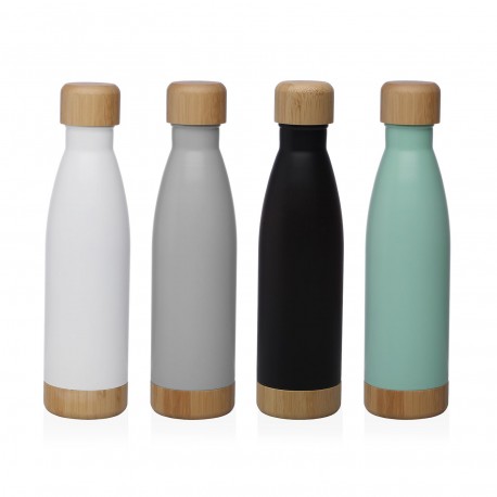 WHITE MATTE BOTTLE 500ML STAINLESS STEEL