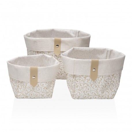 SERPENTINE SET OF 3 SQUARE BASKETS