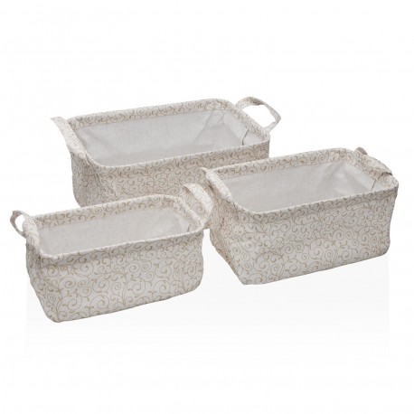 SERPENTINE SET OF 3 RECTANGULAR BASKETS