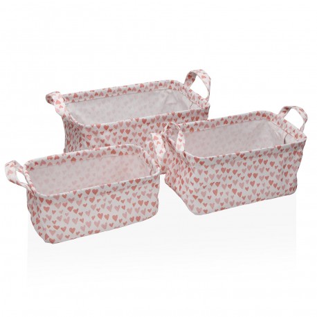 AMORE SET OF 3 RECTANGULAR BASKETS