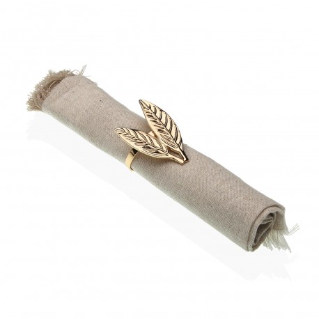 GOLD LEAVES NAPKIN HOLDER