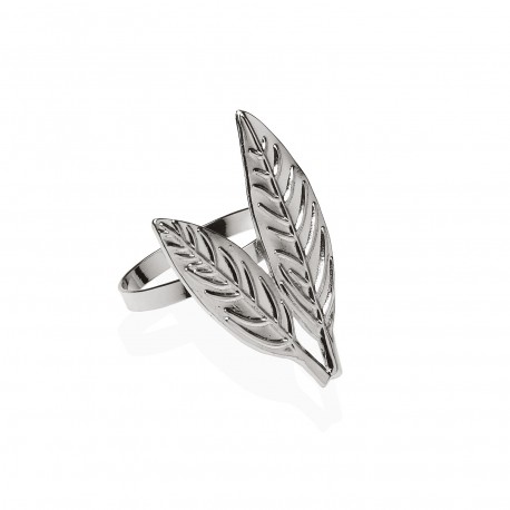 SILVER LEAVES NAPKIN HOLDER