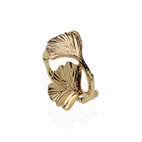 GOLD LEAVES NAPKIN HOLDER