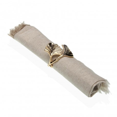 GOLD LEAVES NAPKIN HOLDER