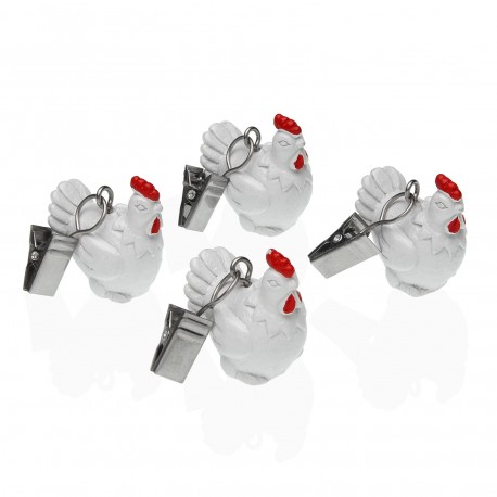 SET OF 4 TABLECLOTH WEIGHTS HENS