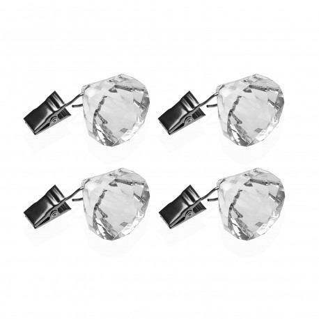SET OF 4 TABLECLOTH WEIGHTS DIAMONDS