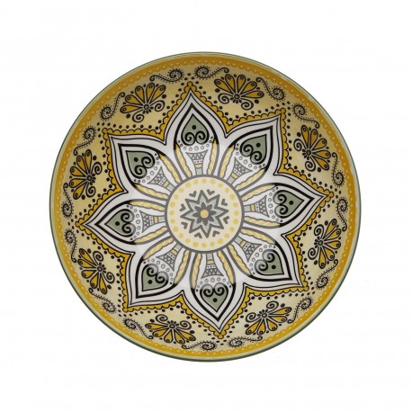 YELLOW SALAD BOWL 23CM