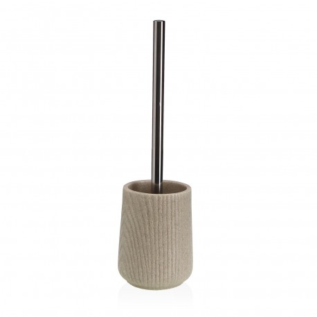 BEIGE TOILET BRUSH WOOD EFFECT