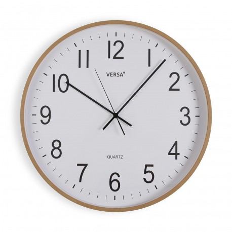 DARK WOOD WALL CLOCK 40CM