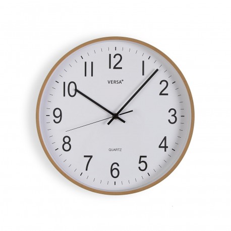 DARK WOOD WALL CLOCK 30CM