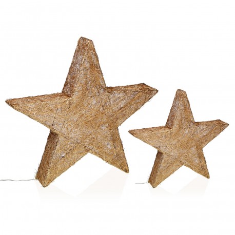 GOLD 3D LIGHT-UP STAR 30CM