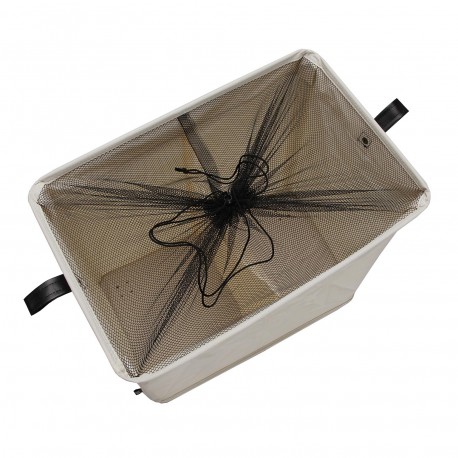 BEIGE LAUNDRY BASKET 2 COMPARTMENTS