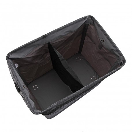 DARK GREY LAUNDRY BASKET 2 COMPARTMENTS