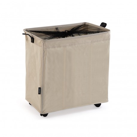 BEIGE LAUNDRY BASKET 3 COMPARTMENTS
