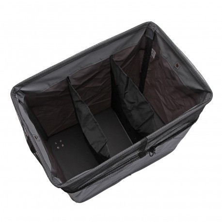 DARK GREY LAUNDRY BASKET 3 COMPARTMENTS