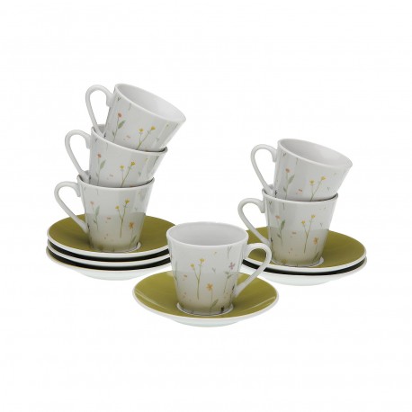 LAISON SET 6 CUPS & SAUCERS