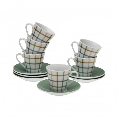 PETER SET 6 CUPS & SAUCERS