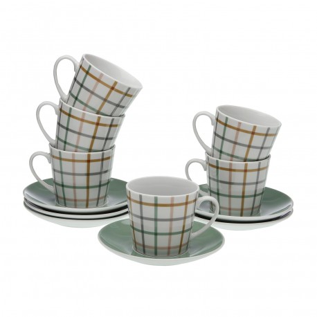 PETER SET 6 TEA CUPS & SAUCERS