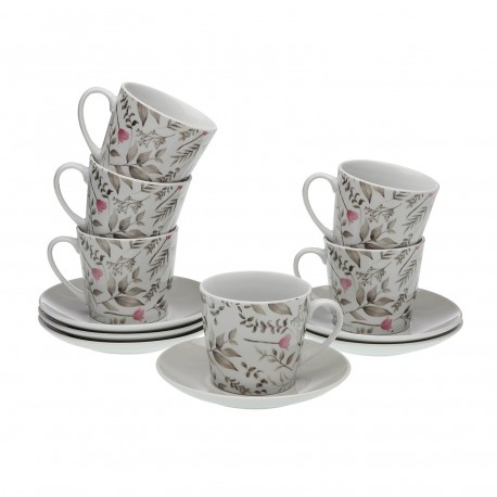 CAPRICE SET 6 TEA CUPS & SAUCERS