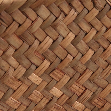 SET OF 2 BASKETS WITH HANDLES BROWN