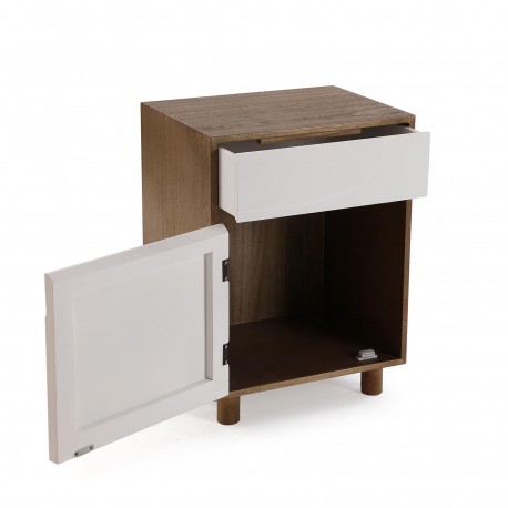 BEDSIDE TABLE 2 DRAWERS EAMES