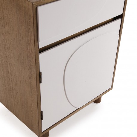 BEDSIDE TABLE 2 DRAWERS EAMES