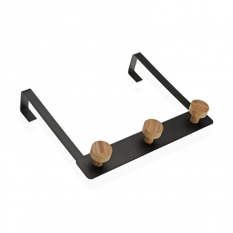 BLACK WALL HOOK 3 HOOKS