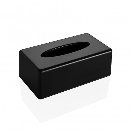 BLACK TISSUE BOX