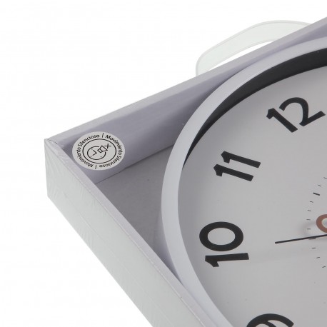 WALL CLOCK WHITE 30CM