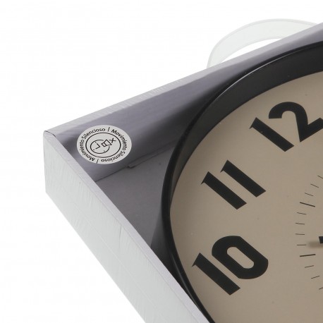 WALL CLOCK BEIGE 30CM