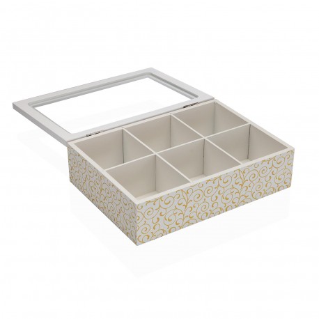 WOODEN TEA BOX SERPENTINE